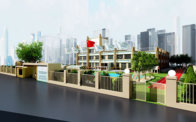 非頓國際幼兒園外墻設(shè)計圖